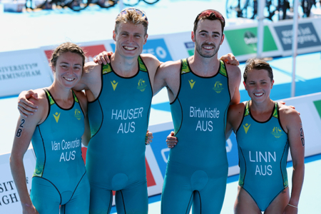 Bronze for Australia in triathlon relay | Commonwealth Games Australia