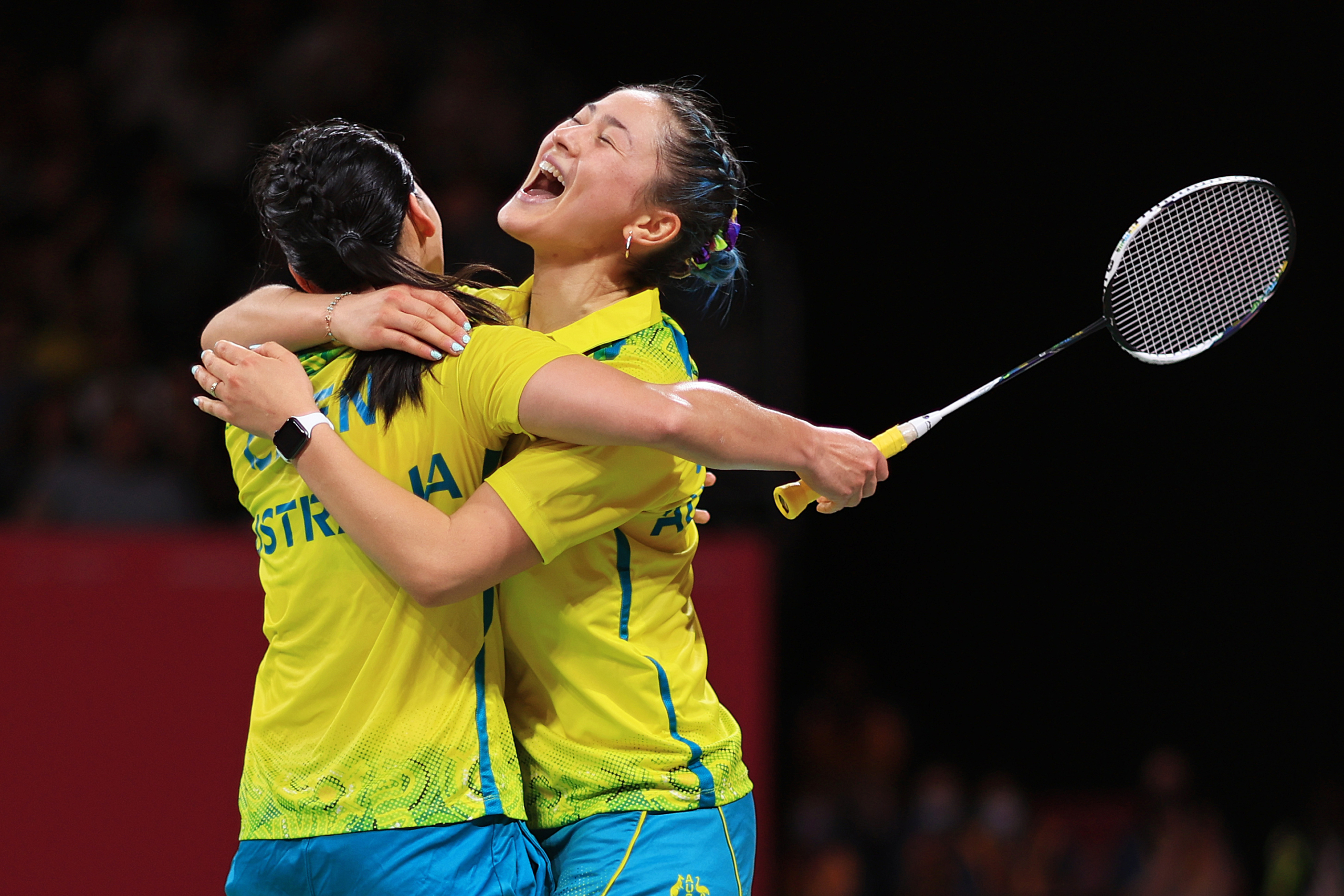 Tenacious fight sees Australian badminton pair through to semi-final Commonwealth Games Australia
