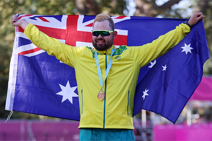 2022 Commonwealth Games gold medalist Aaron Wilson